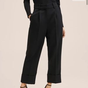 Pleat Straight Trousers Mango
